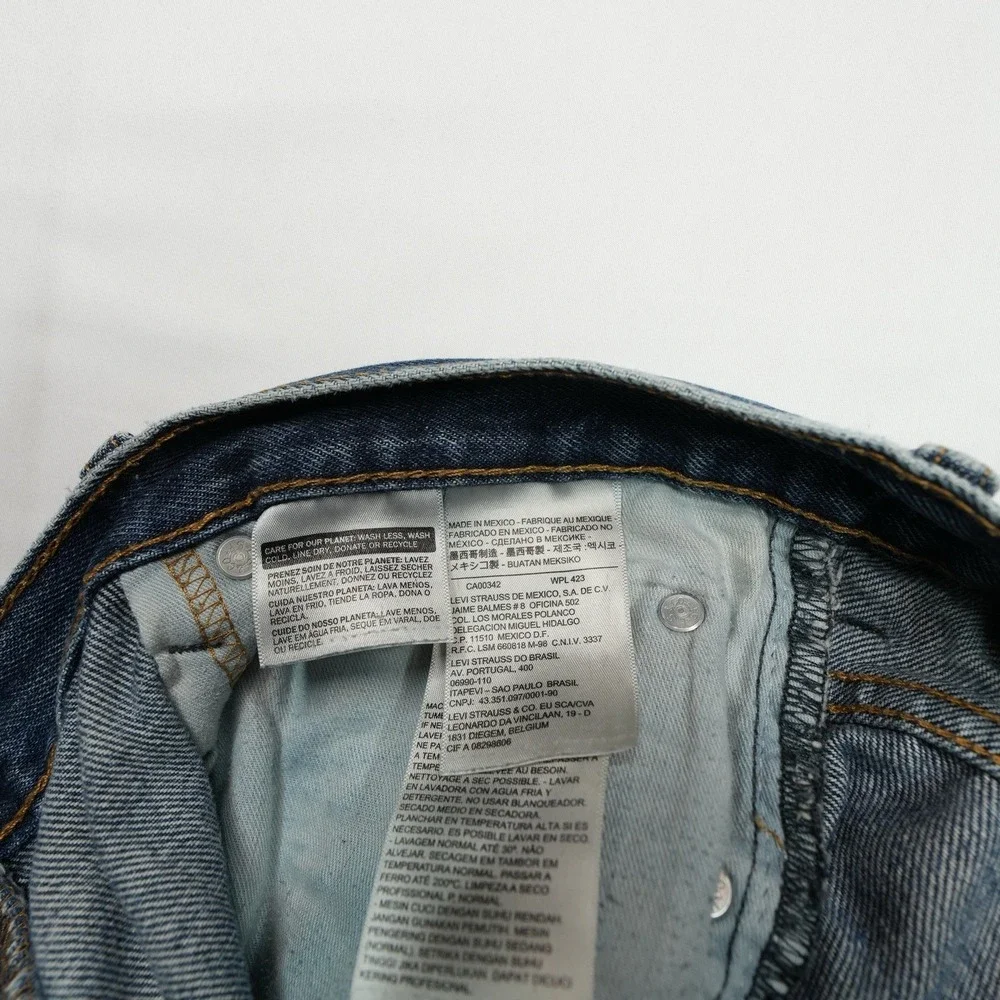 Levi's 550 Jeans Men's Size 38x36 (fit 36X34) Blue Denim Straight Leg Fit‎